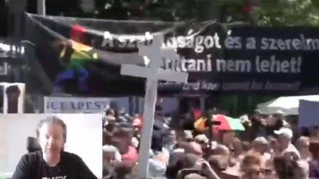 'Video thumbnail for Budapest Pride march gets underway despite Orban's ban'