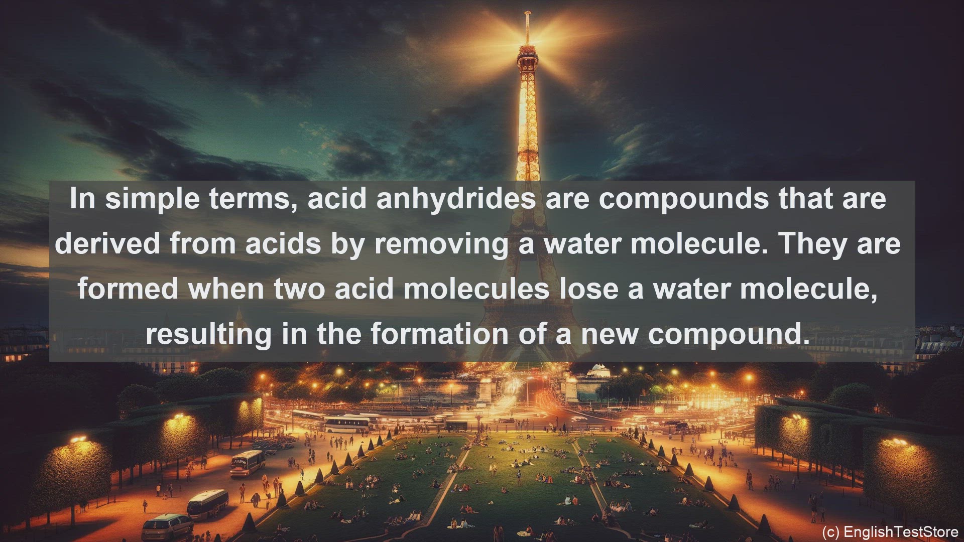 'Video thumbnail for Acid anhydrides in science  definition and examples'