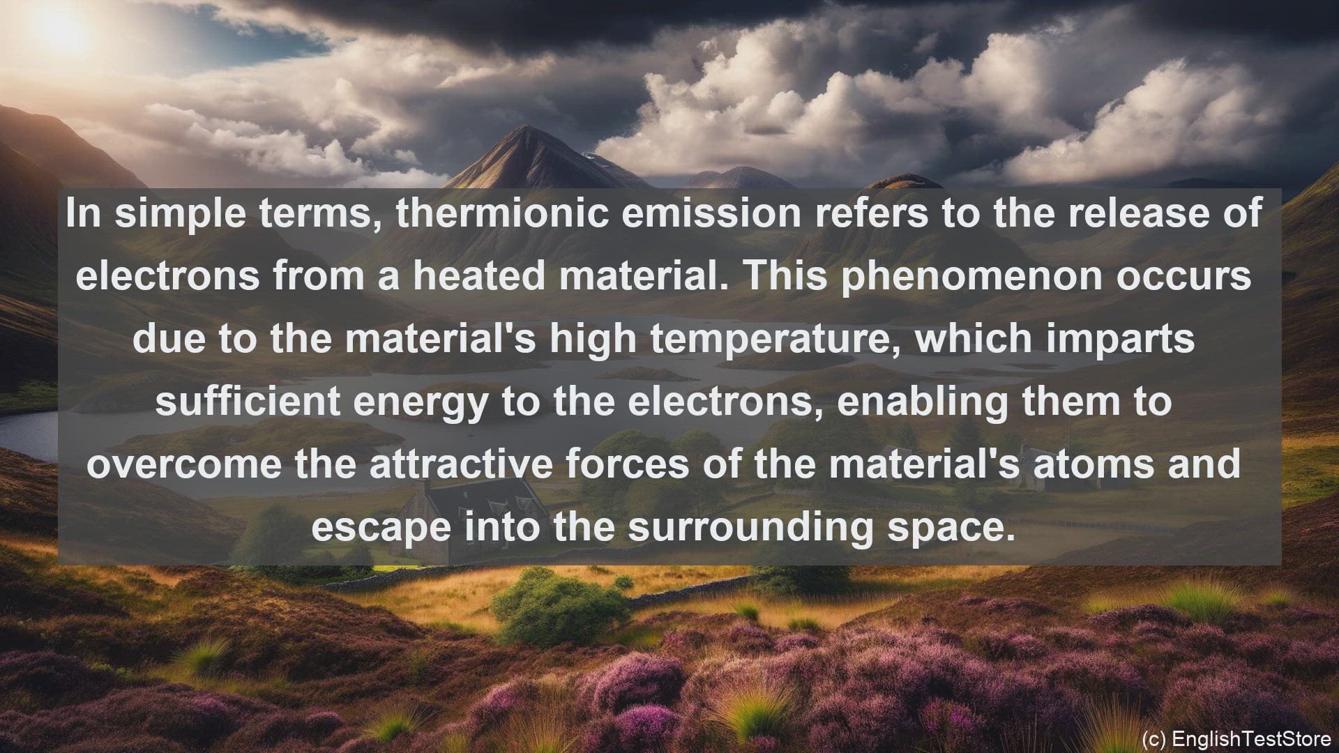 'Video thumbnail for Thermionic emission in science  definition and examples'