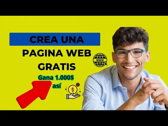 Video thumbnail for CÓMO CREAR UNA PAGINA WEB GRATIS PROFESIONAL / GANA 1.000$ DINERO CON ESTE MÉTODO