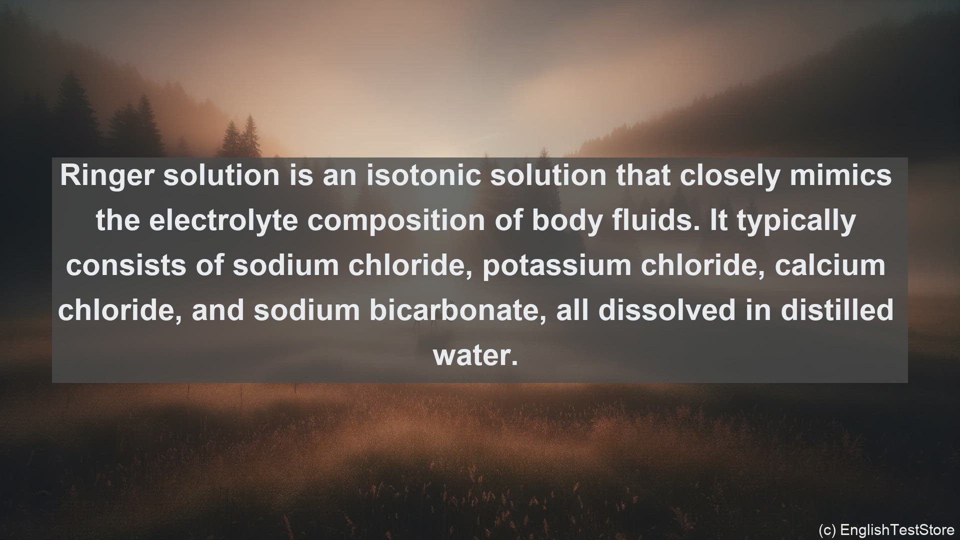 'Video thumbnail for Ringer solution in science  definition and examples'