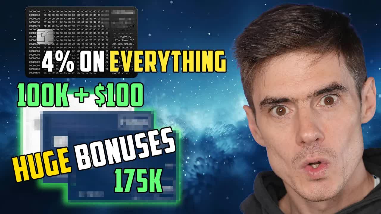'Video thumbnail for NEW Amex Card to Earn 4% on EVERYTHING + Massive Hotel Bonuses'