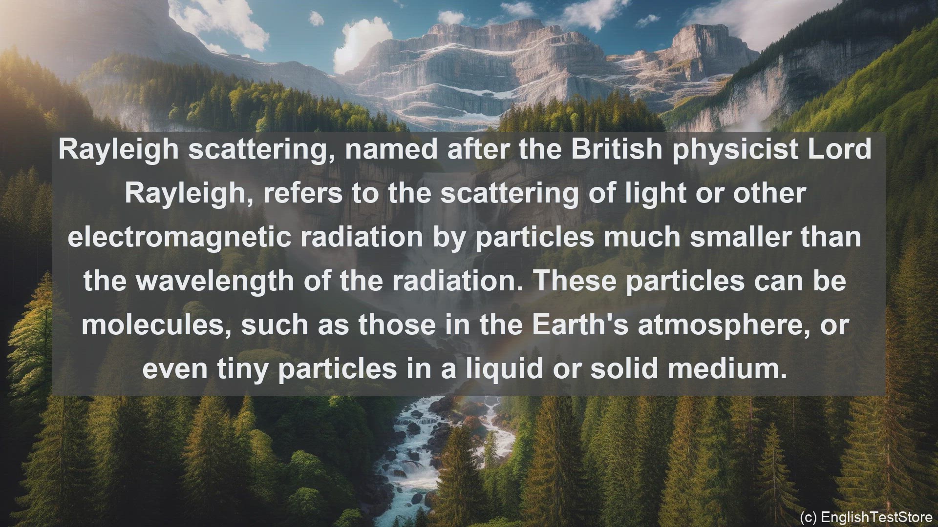 'Video thumbnail for Rayleigh scattering in science  definition and examples'