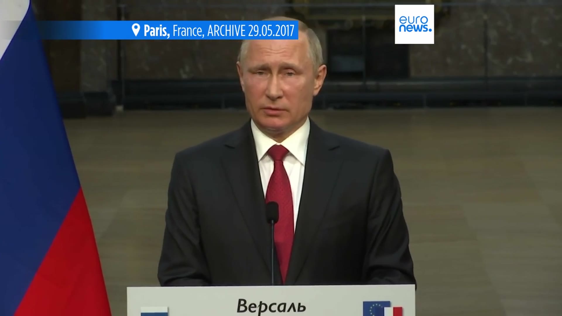 'Video thumbnail for Macron has 'substantial' phone call with Putin, their first direct talks since September 2022'