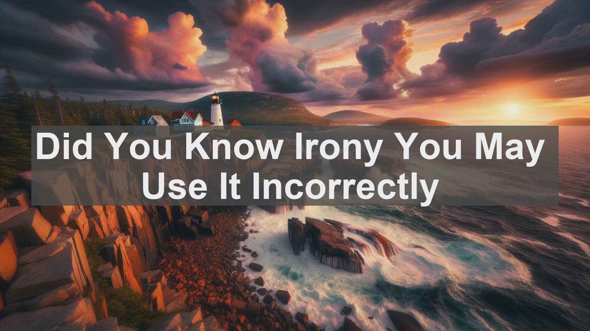 'Video thumbnail for Did You Know Irony You May Use It Incorrectly'