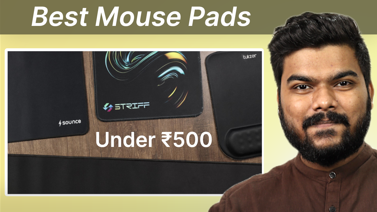 'Video thumbnail for 4 Best Mouse Pads Under ₹500 for Office & Normal Use'