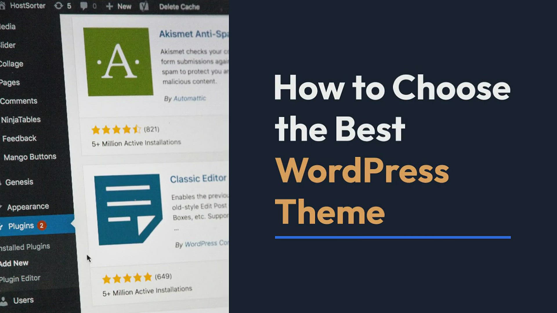 'Video thumbnail for What Are the Best WordPress Themes?'
