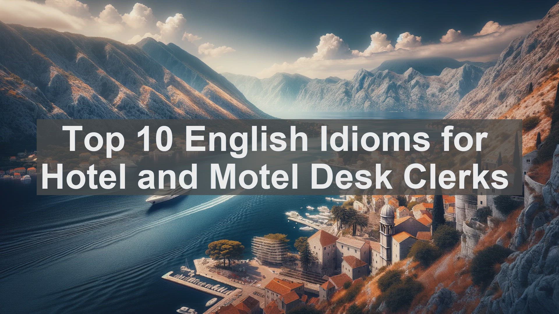 Top 10 English Idioms for Hotel and Motel Desk Clerks - EnglishTestStore  Blog