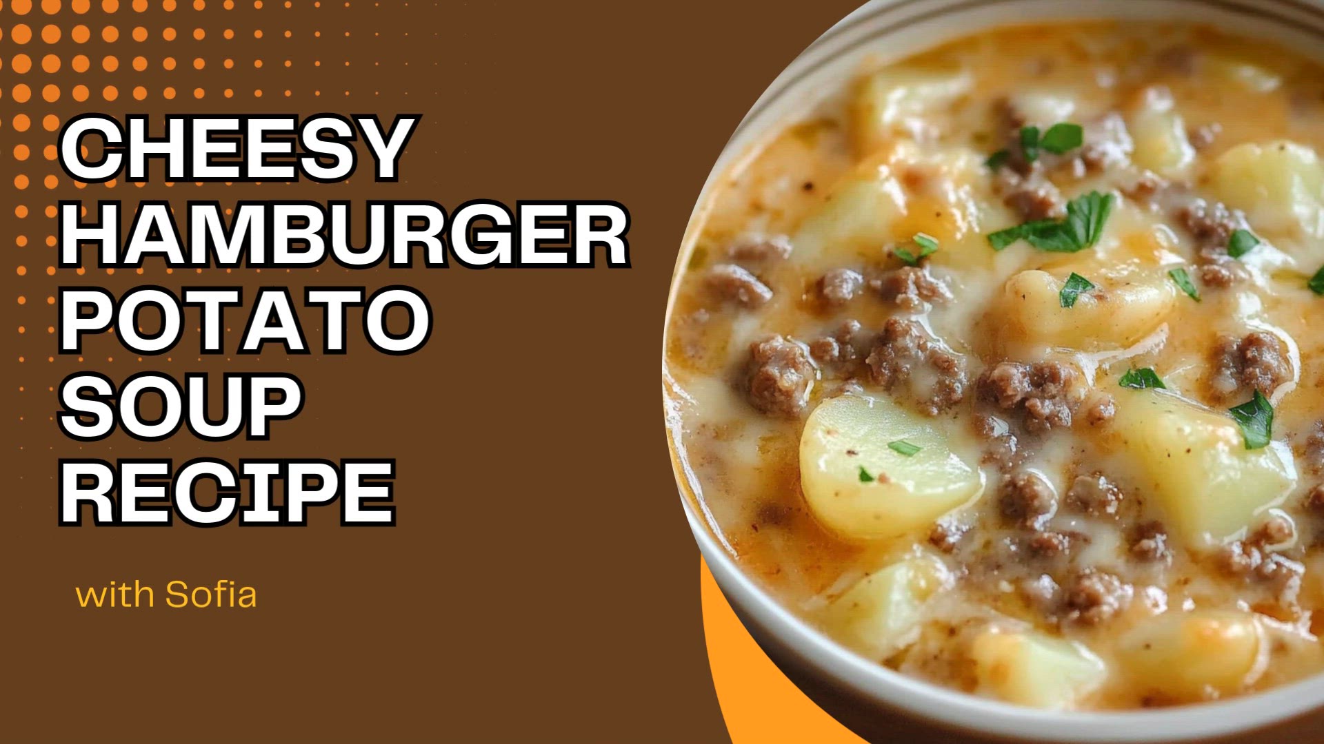 Video thumbnail for Cheesy Hamburger Potato Soup Recipe