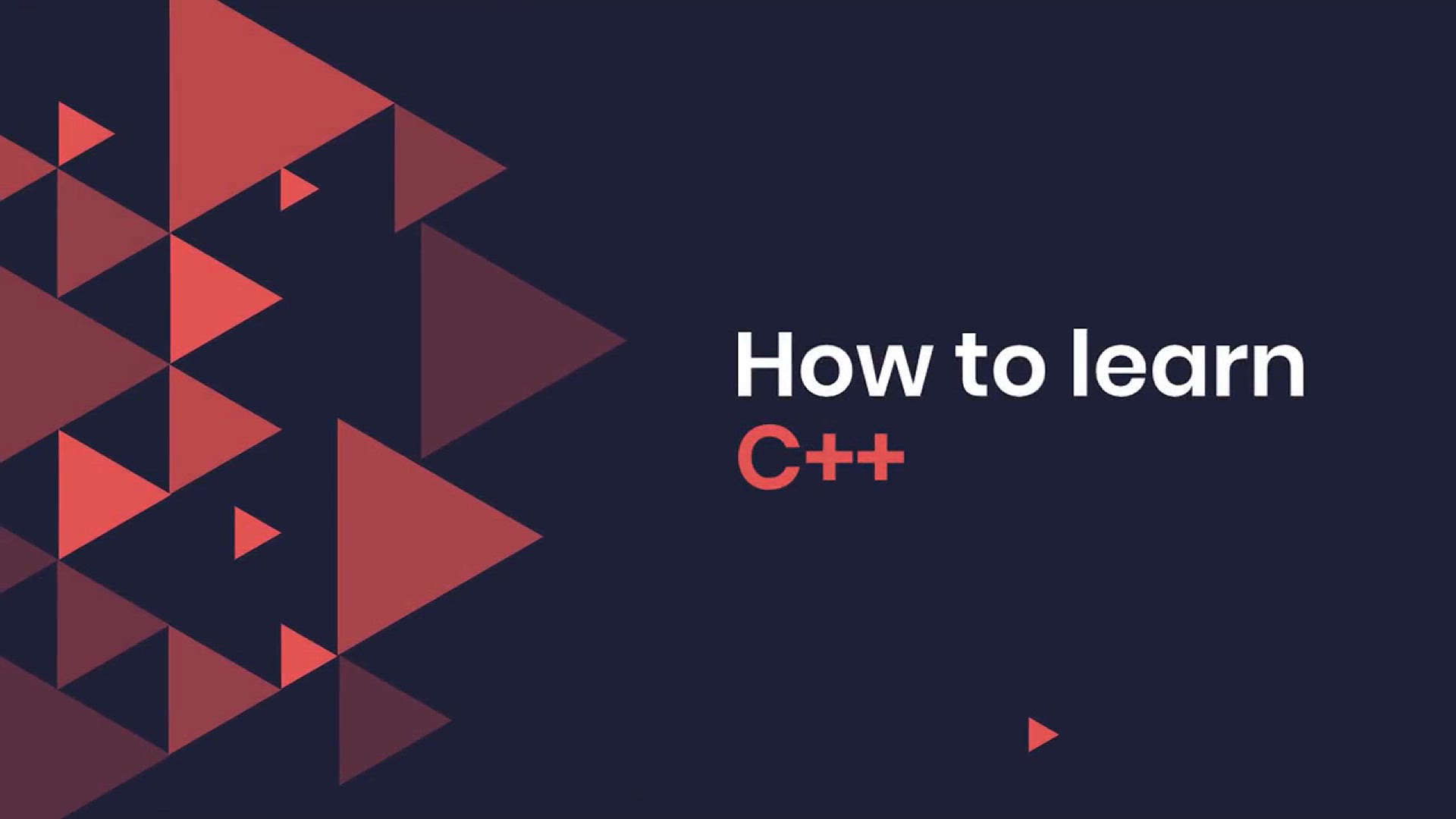 Video thumbnail for How to learn C++