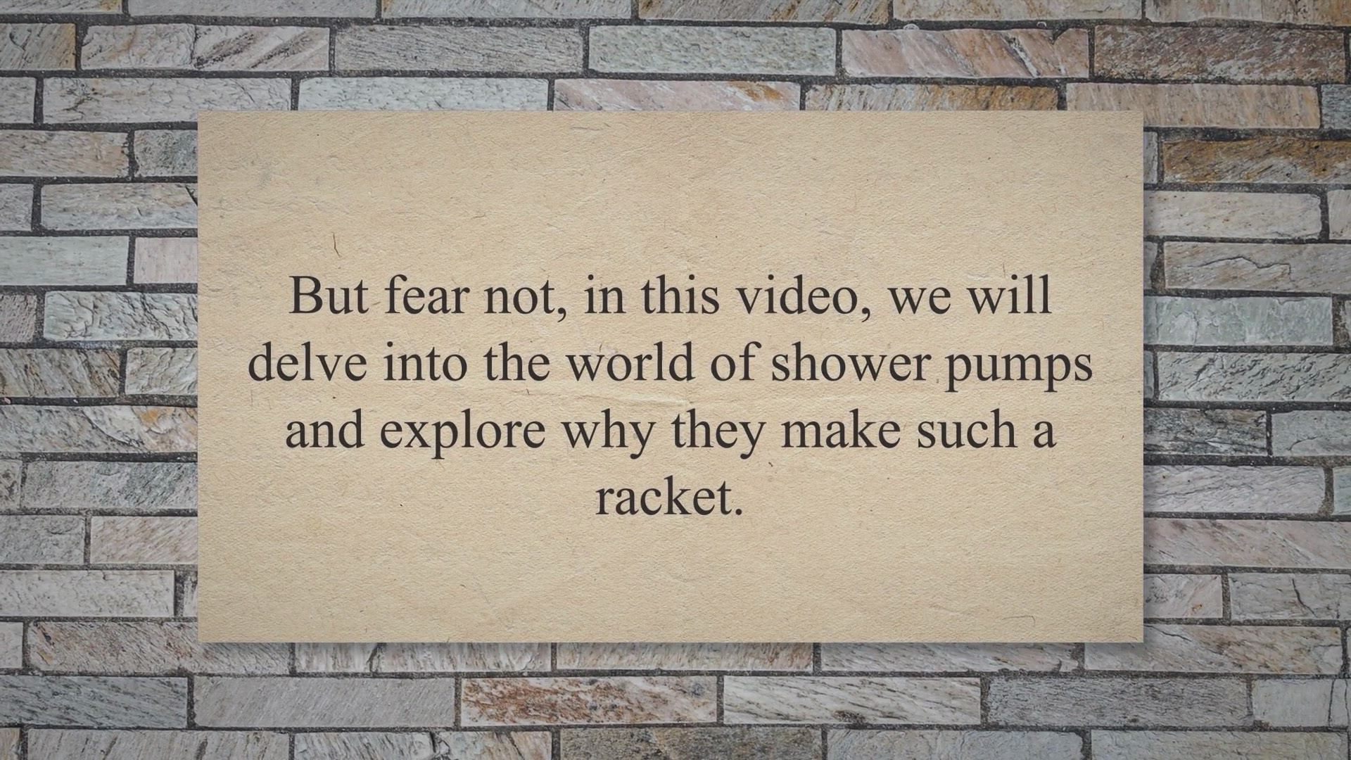 Video thumbnail for Silencing the Symphony: Why Your Shower Pump Is So Noisy and How to Fix It