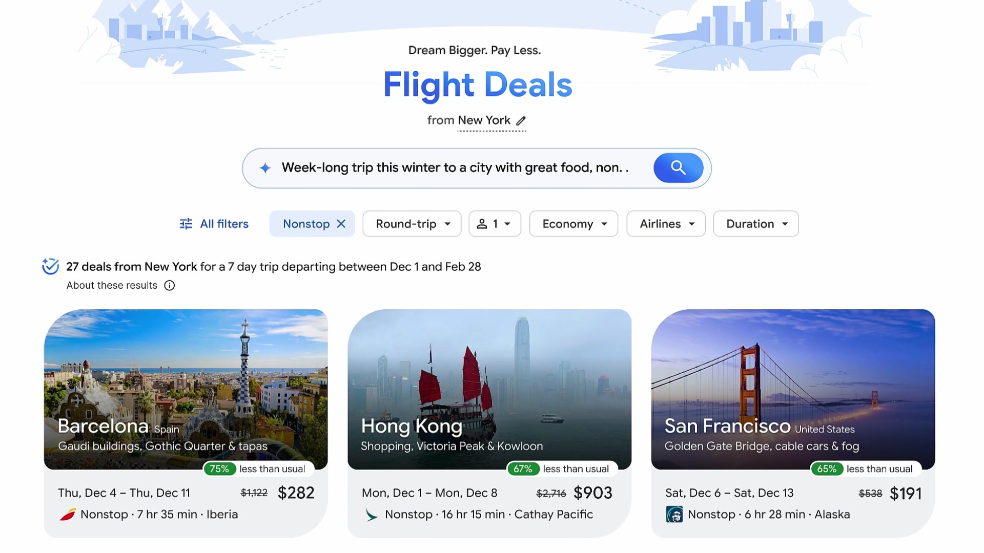 Video thumbnail for How to Use Google AI-Powered Flight Deals?
