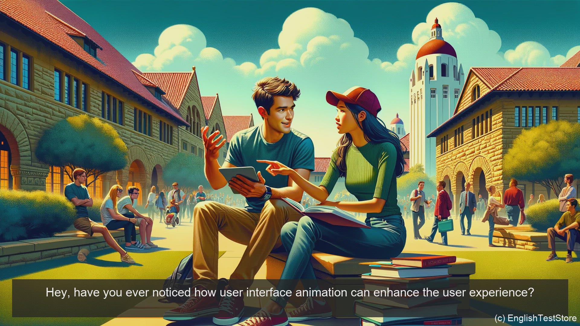 'Video thumbnail for English Conversation for Informatics Engineering: Human-Computer Interaction User Interface Animation'