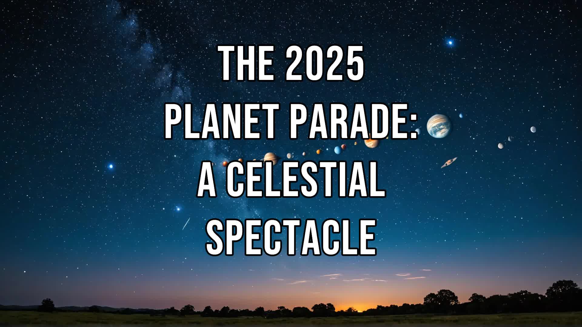 'Video thumbnail for The 2025 Planet Parade: A Celestial Spectacle'