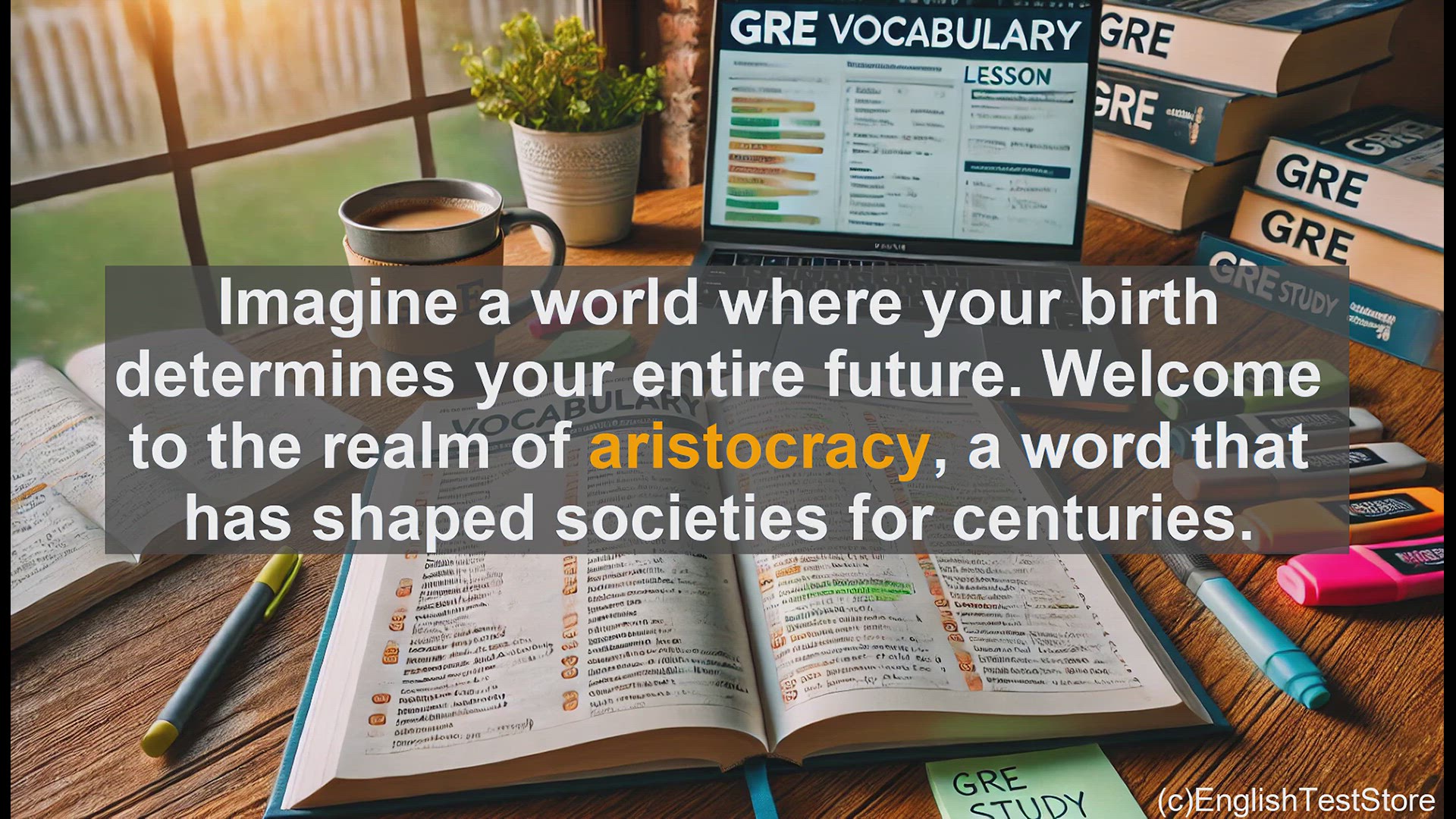 'Video thumbnail for GRE Vocabulary Lesson: Exploring the Realm of Aristocracy - Enhancing Your GRE Vocabulary'