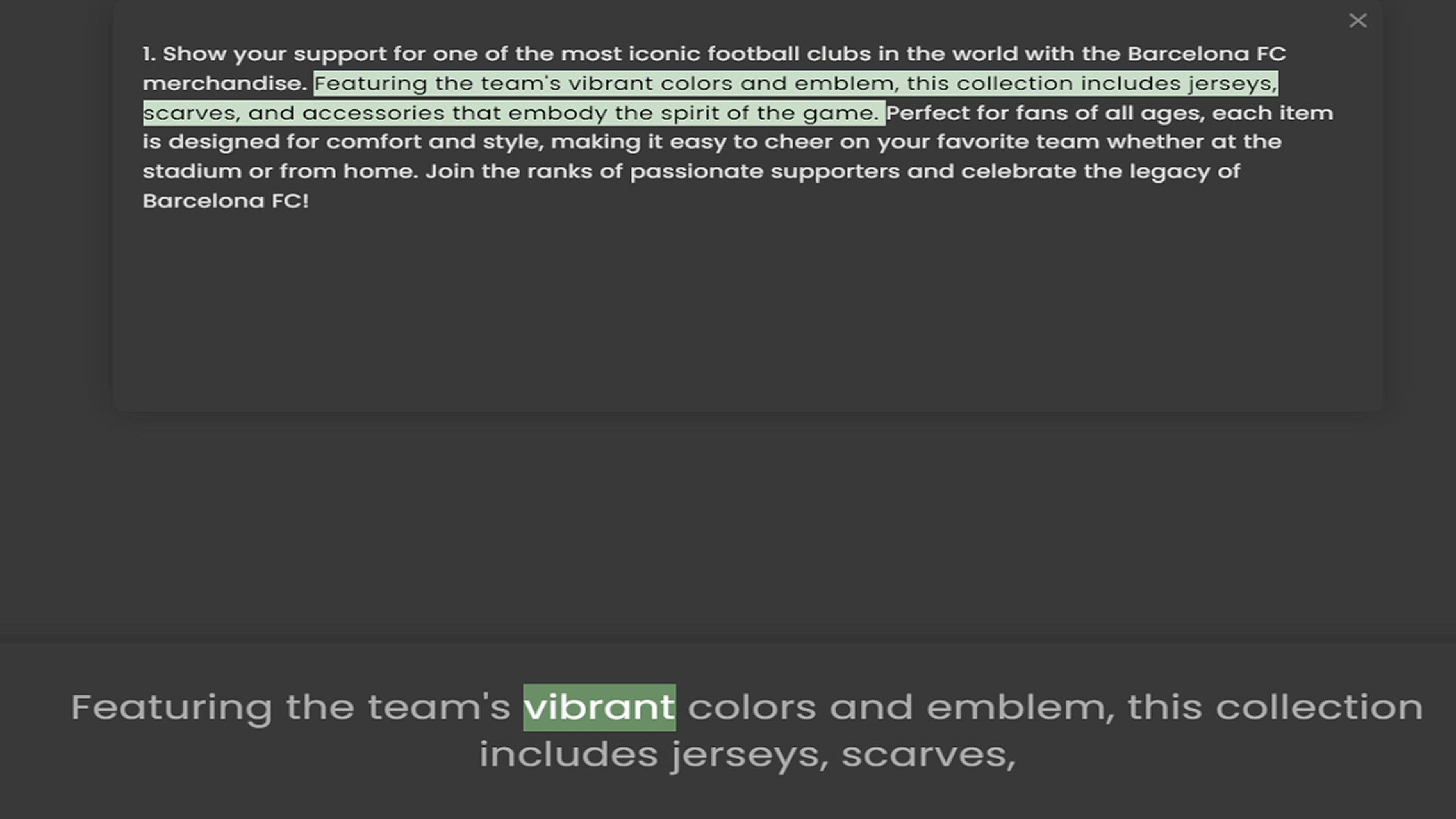 Video thumbnail for merchandise. Featuring the team's vibrant colors and emblem, this collection includes jerseys, scarves, and accessories that embody the spirit of the game. Perfect for fans of all ages, each item is designed for comfort and style, making