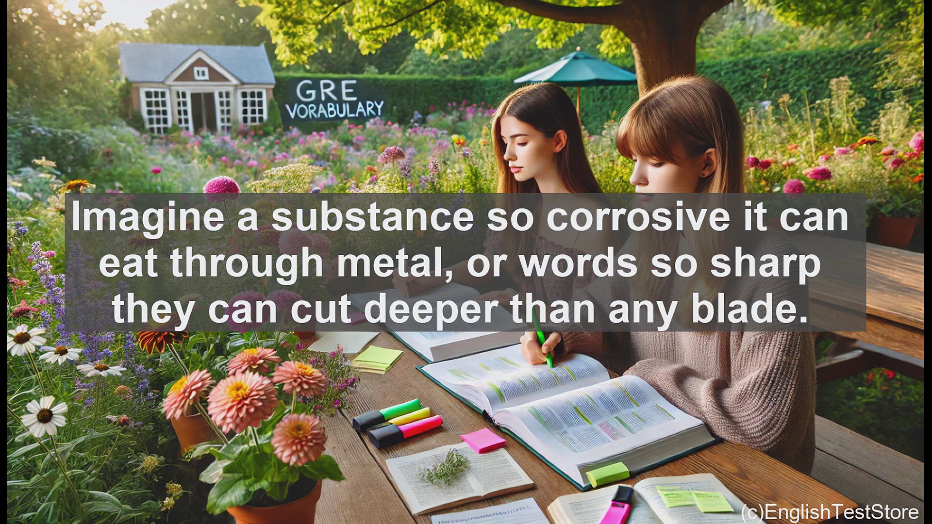 'Video thumbnail for GRE Vocabulary Lesson: Caustic - The Corrosive Power of Words and Substances'
