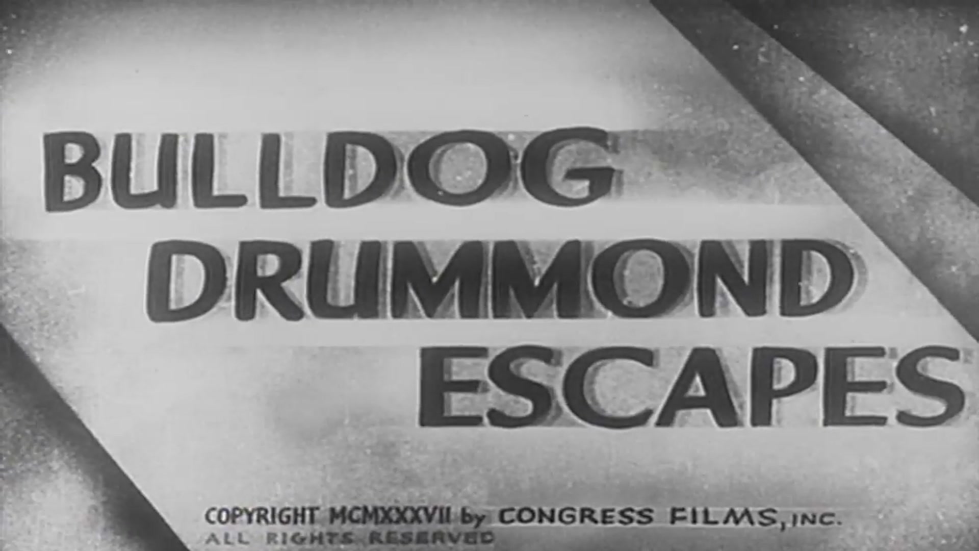 Video thumbnail for Bulldog Drummond Escapes (1937)