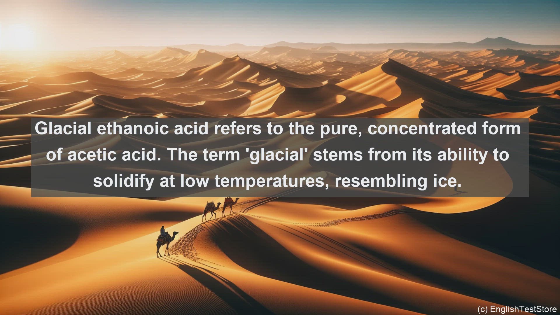 'Video thumbnail for Glacial ethanoic acid in science  definition and examples'