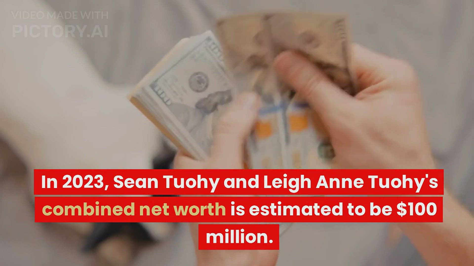 'Video thumbnail for Sean Tuohy and Leigh Anne Tuohy’s net worth in 2023'
