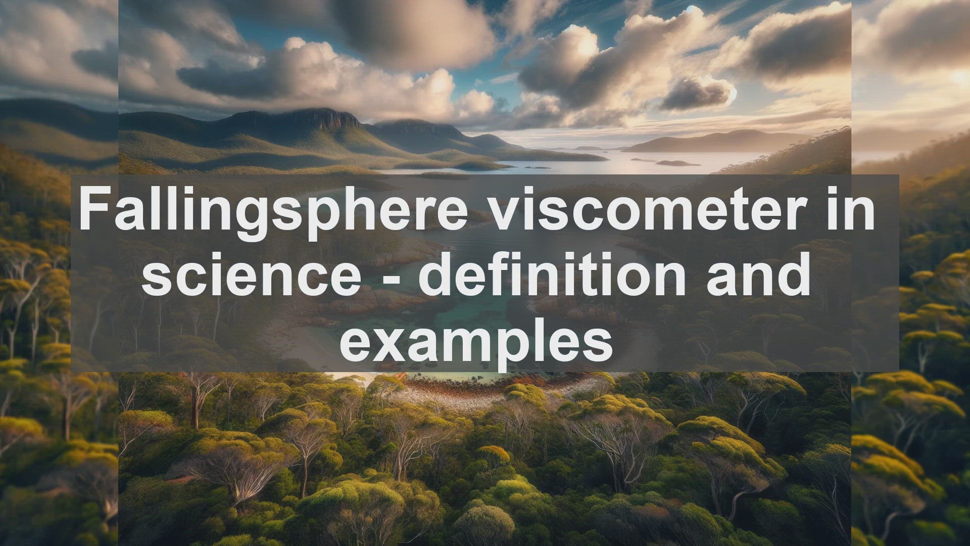 'Video thumbnail for Fallingsphere viscometer in science  definition and examples'