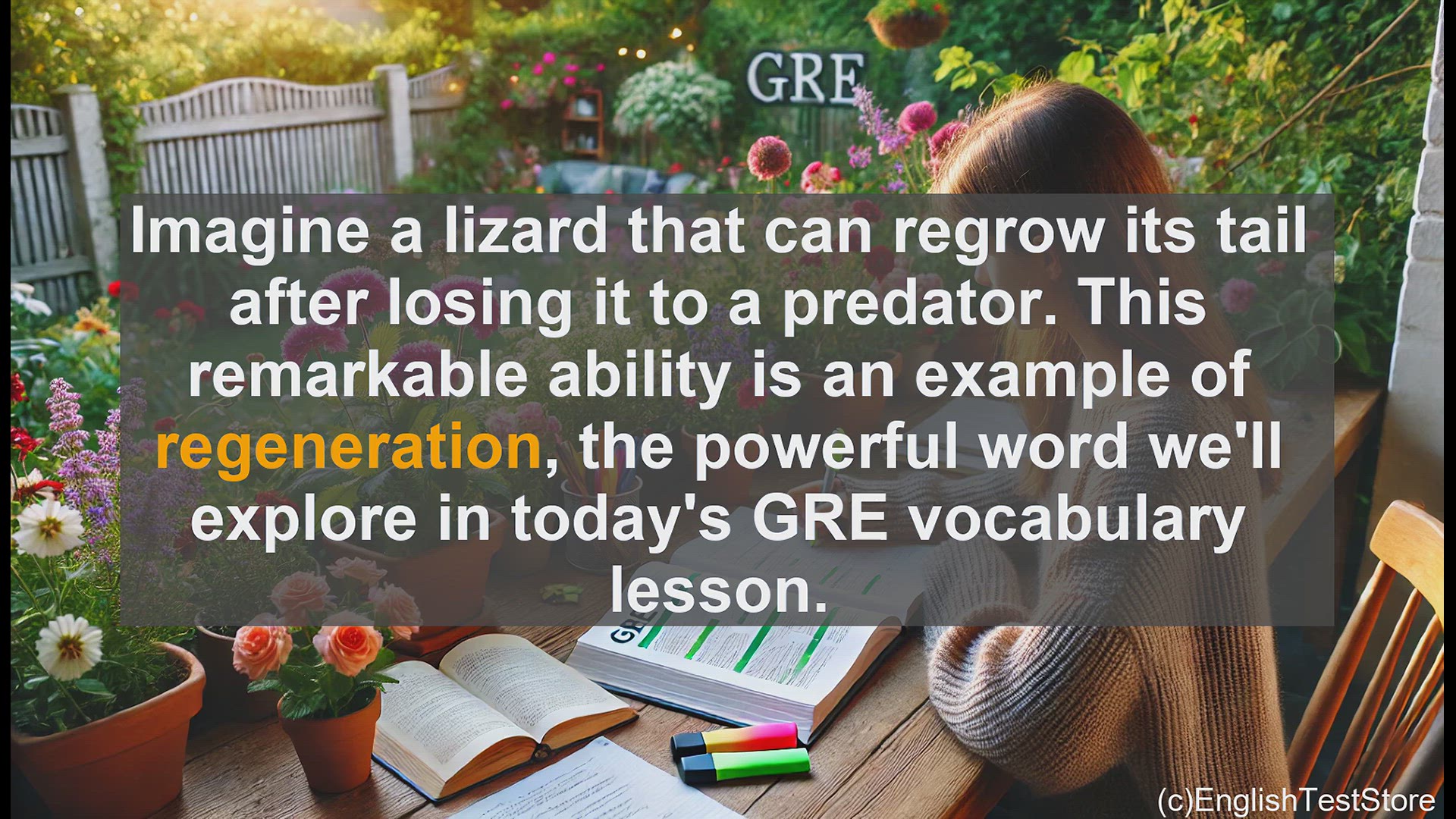 'Video thumbnail for GRE Vocabulary Lesson: The Power of Regeneration - A GRE Vocabulary Lesson'