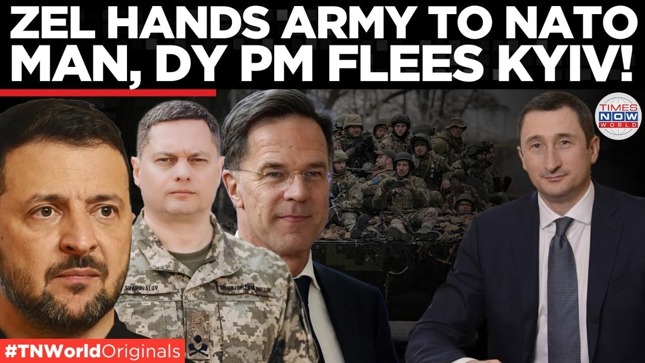 'Video thumbnail for Zelensky Appoints NATO-Linked General Amid Political Turmoil in Kyiv | Times Now World'