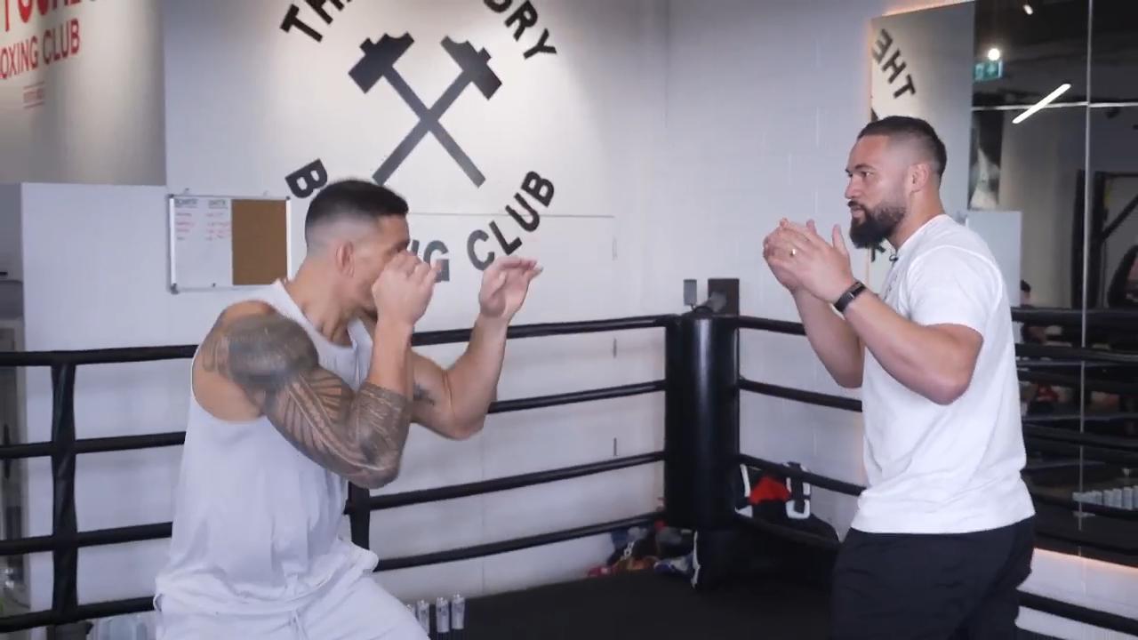'Video thumbnail for All Blacks legend Sonny Bill Williams ready for rugby rumble in the ring against ex-NRL star Paul Gallen'