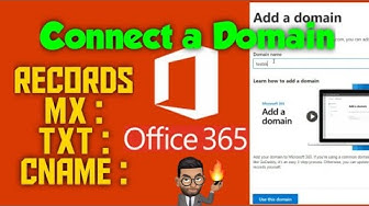 Video thumbnail for How to Verify and Connect your Domain to Microsoft | Office 365