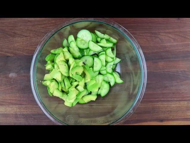 'Video thumbnail for Creamy Avocado Tuna Salad Healthy No Mayo Recipe'