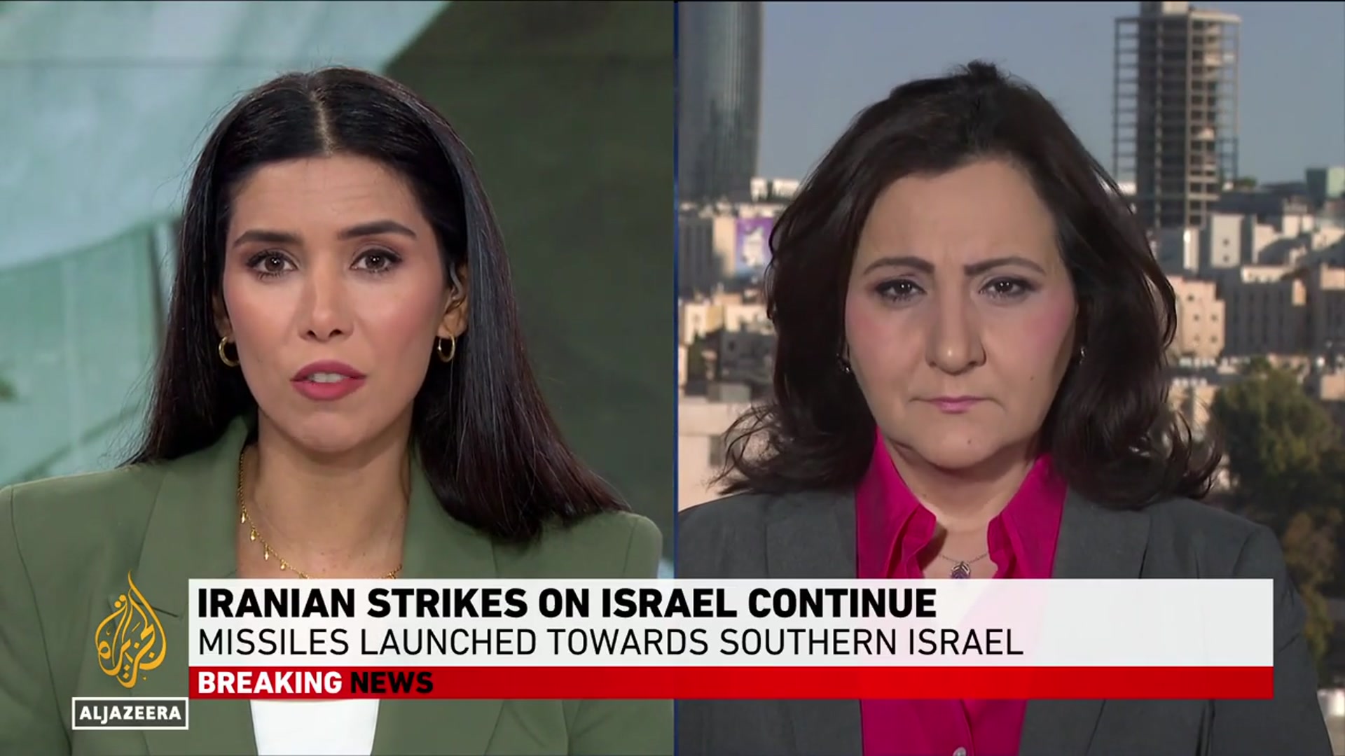 'Video thumbnail for Israel’s Beersheva in Iran’s ‘crosshairs’ after second attack in two days'