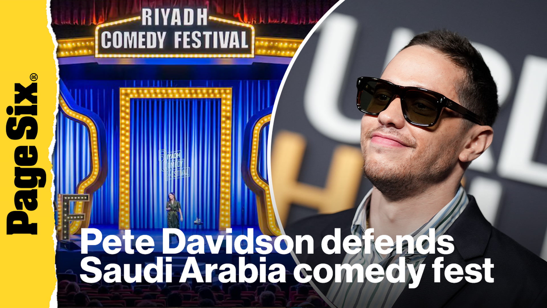 Video thumbnail for Pete Davidson stands by performing at Saudi Arabia comedy festival after FDNY father's 9/11 death