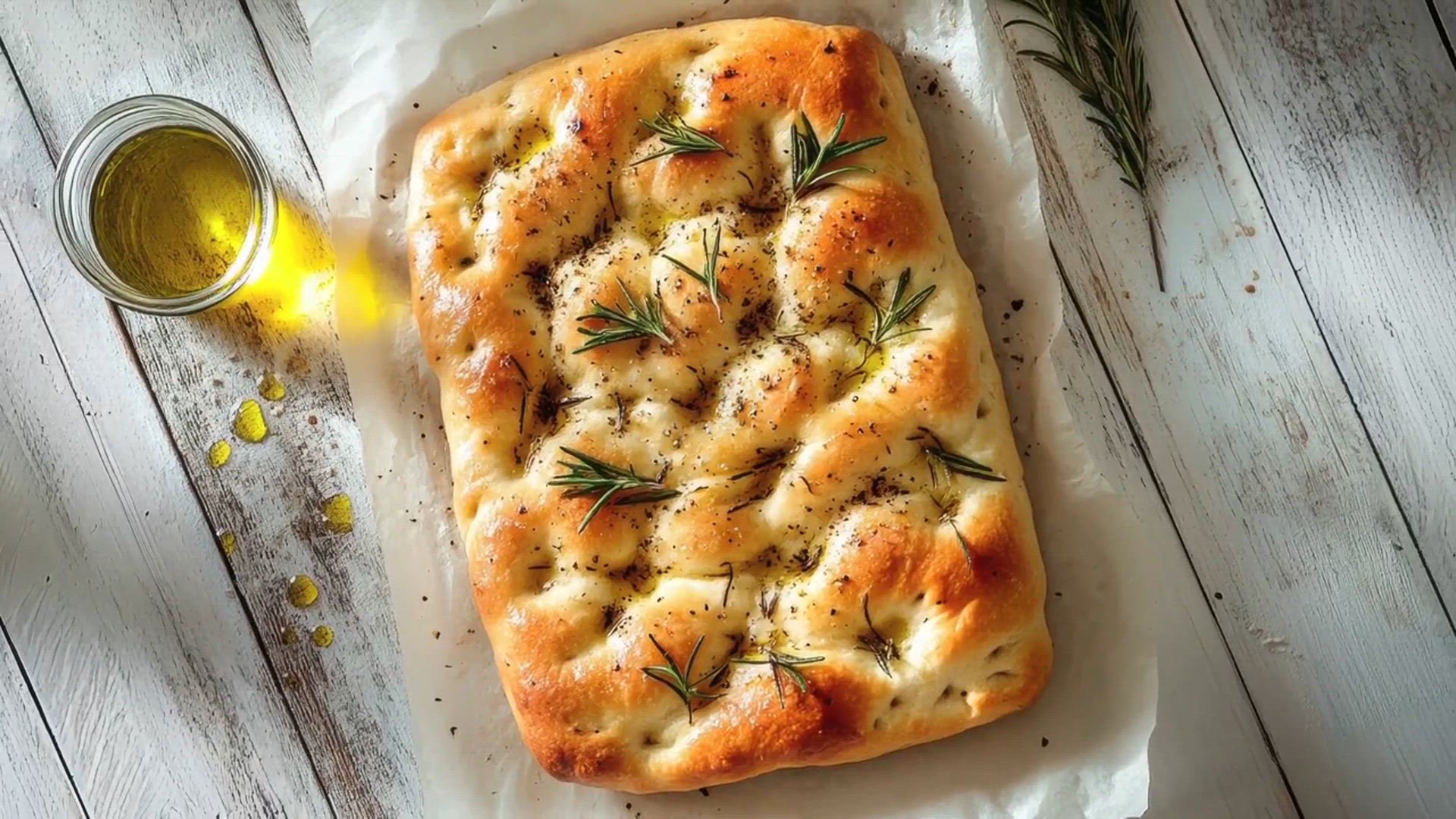 'Video thumbnail for Delicious Homemade Focaccia with Olives & Tomatoes – Easy Recipe!'