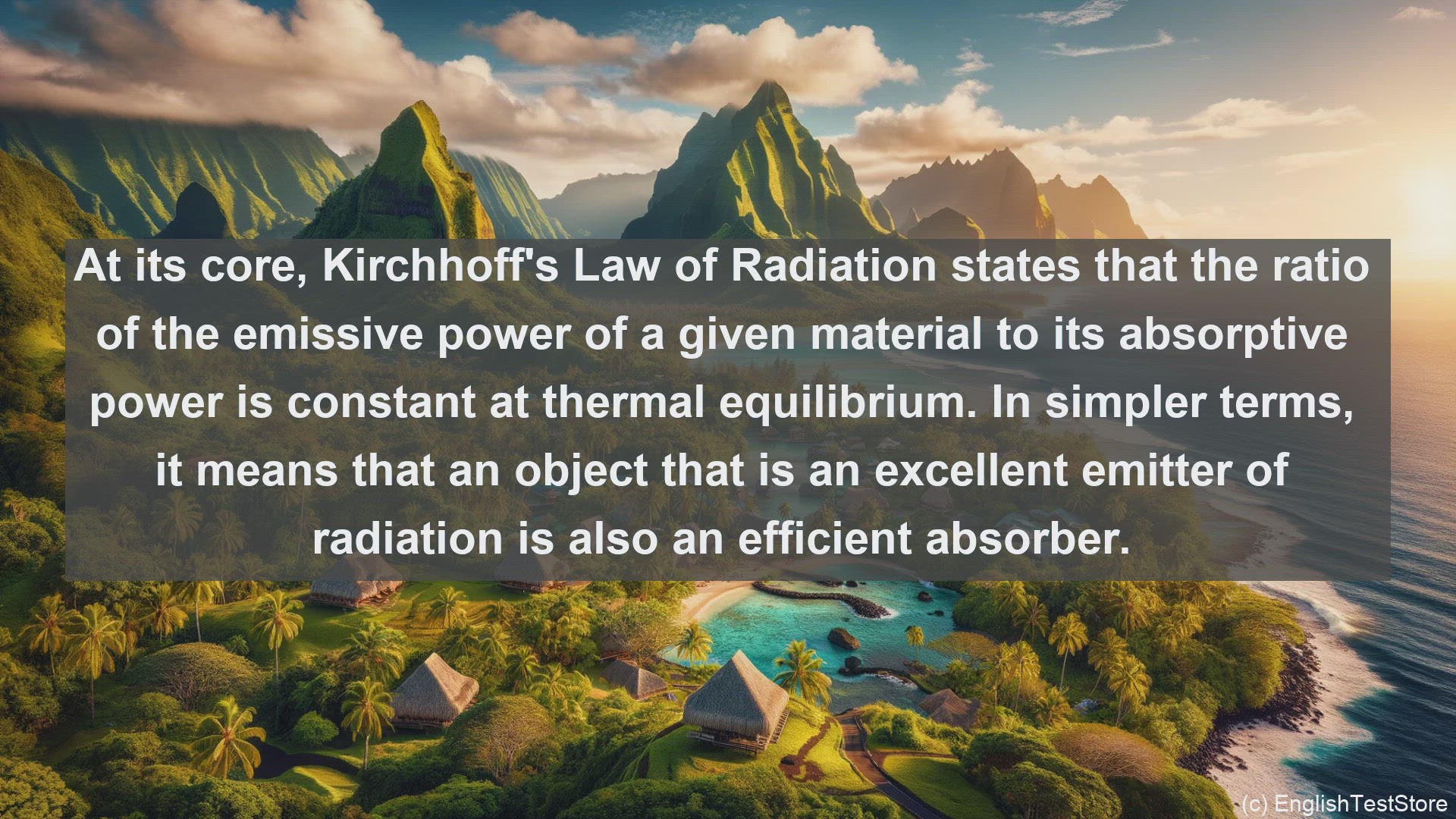 'Video thumbnail for Kirchhoff law of radiation in science  definition and examples'