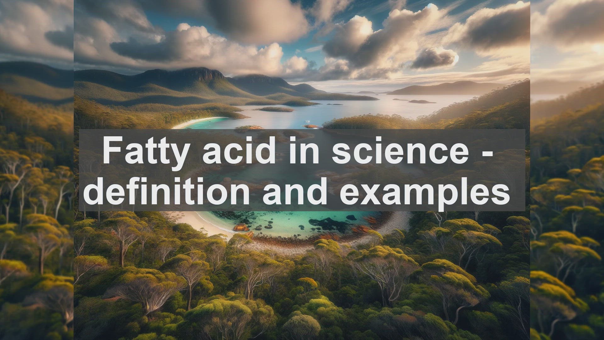 'Video thumbnail for Fatty acid in science  definition and examples'