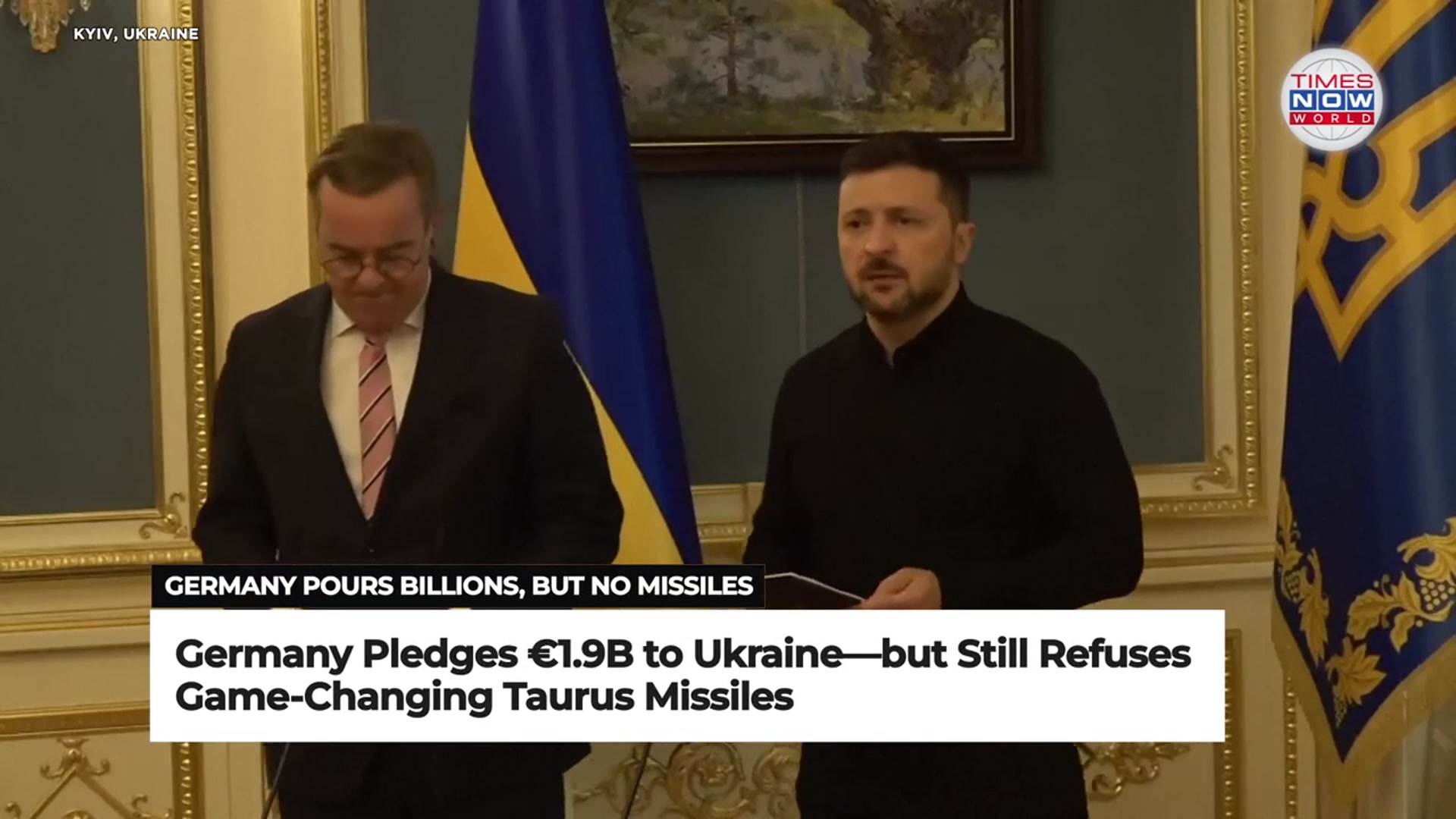 'Video thumbnail for Berlin’s Big No: Ukraine Gets Iris-T, But No Taurus Missiles| Times Now World'