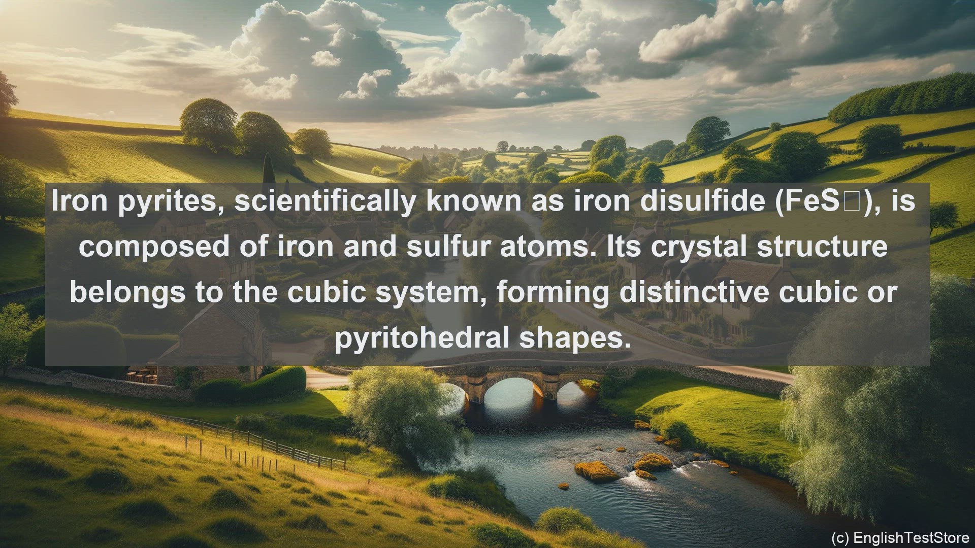 'Video thumbnail for Iron pyrites in science  definition and examples'