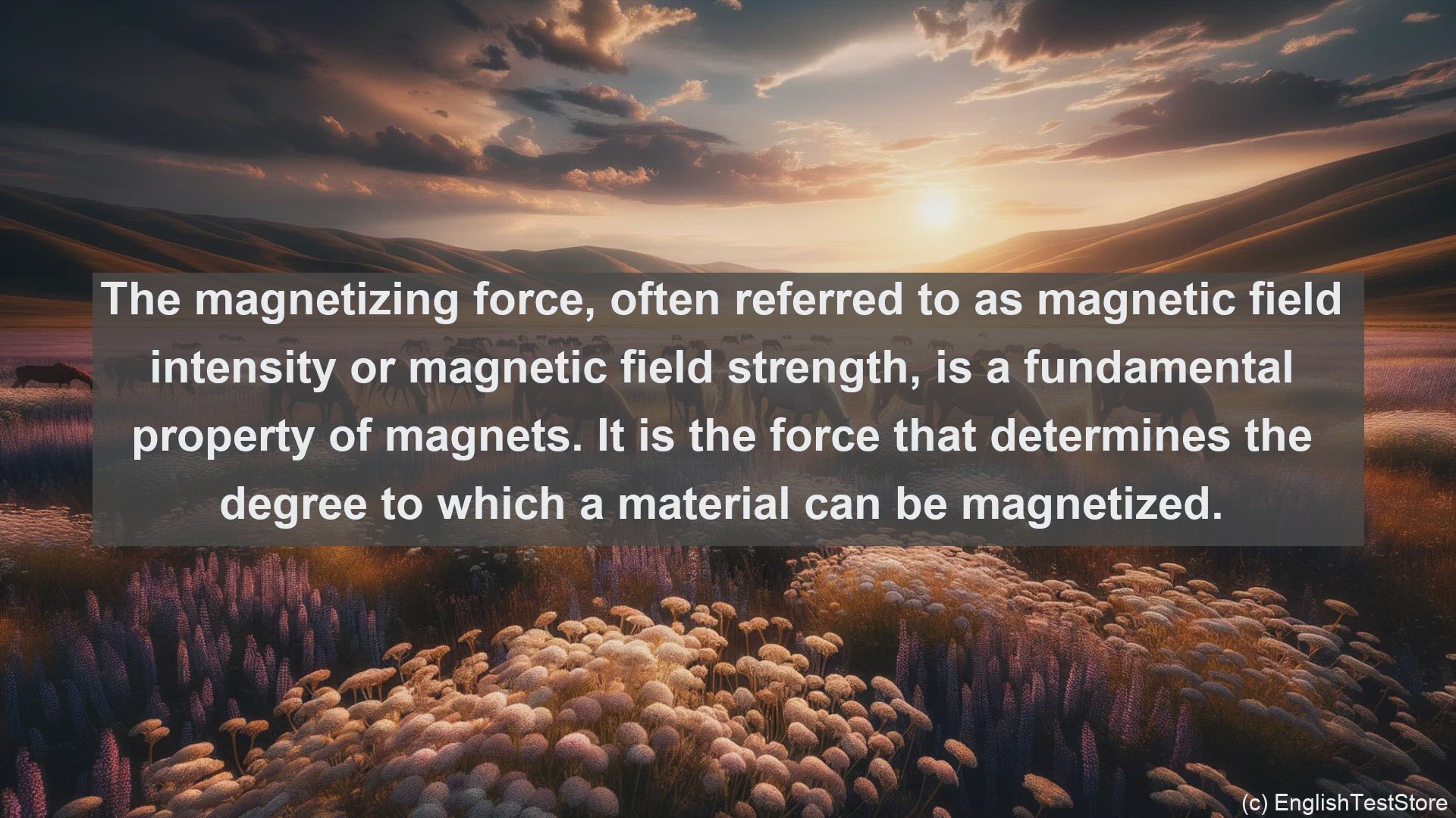 'Video thumbnail for Magnetizing force in science  definition and examples'