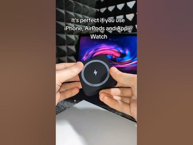 Video thumbnail for Wireless charger that will charge iPhone + AirPods + Apple Watch at the same time! #charger