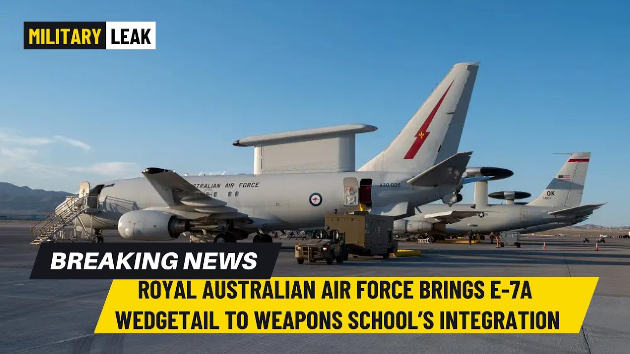 'Video thumbnail for Royal Australian Air Force No. 2 Squadron Brings E-7A Wedgetail to Weapons School’s INTegration'