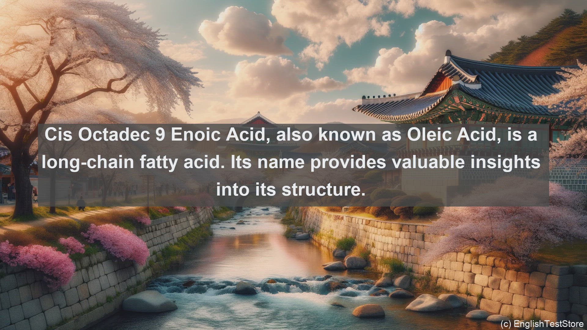 'Video thumbnail for Cis octadec 9 enoic acid in science  definition and examples'