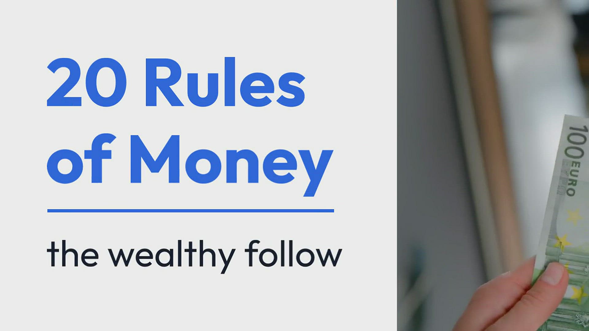 'Video thumbnail for Rules of Money'