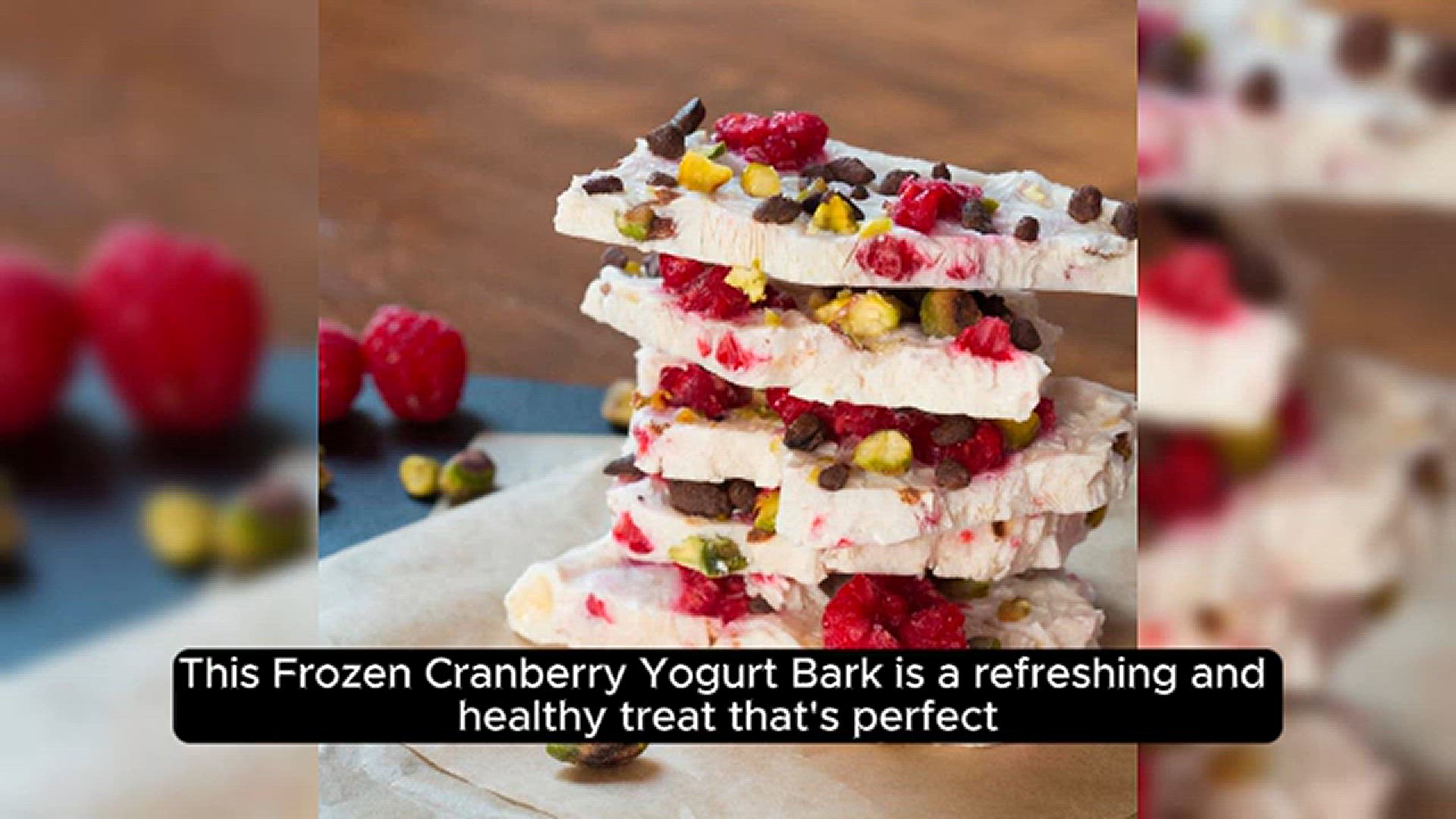 'Video thumbnail for Refreshing Frozen Cranberry Yogurt Bark'