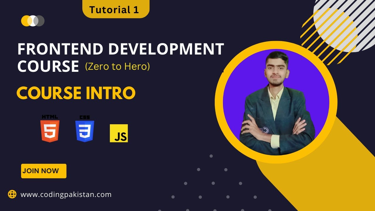 'Video thumbnail for Frontend Development Complete Course Zero to Hero - Course intro and outline'