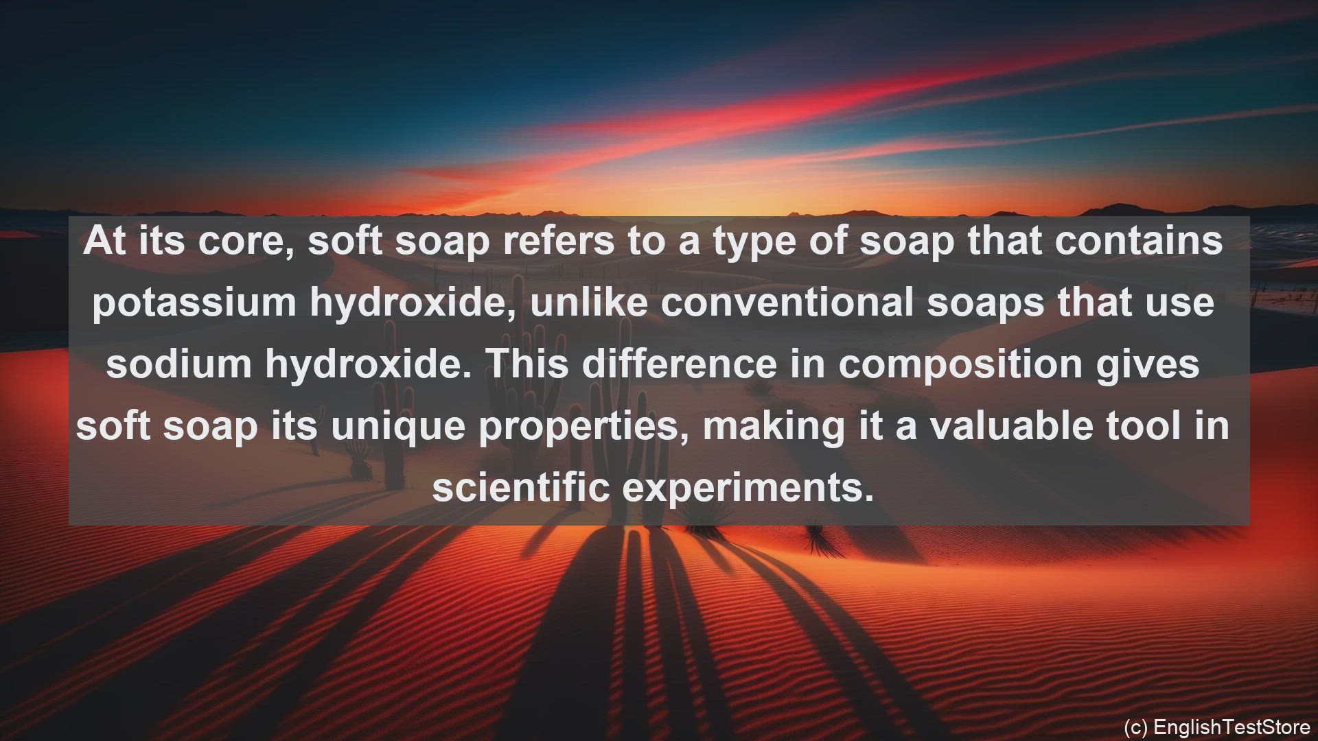 'Video thumbnail for Soft soap in science  definition and examples'