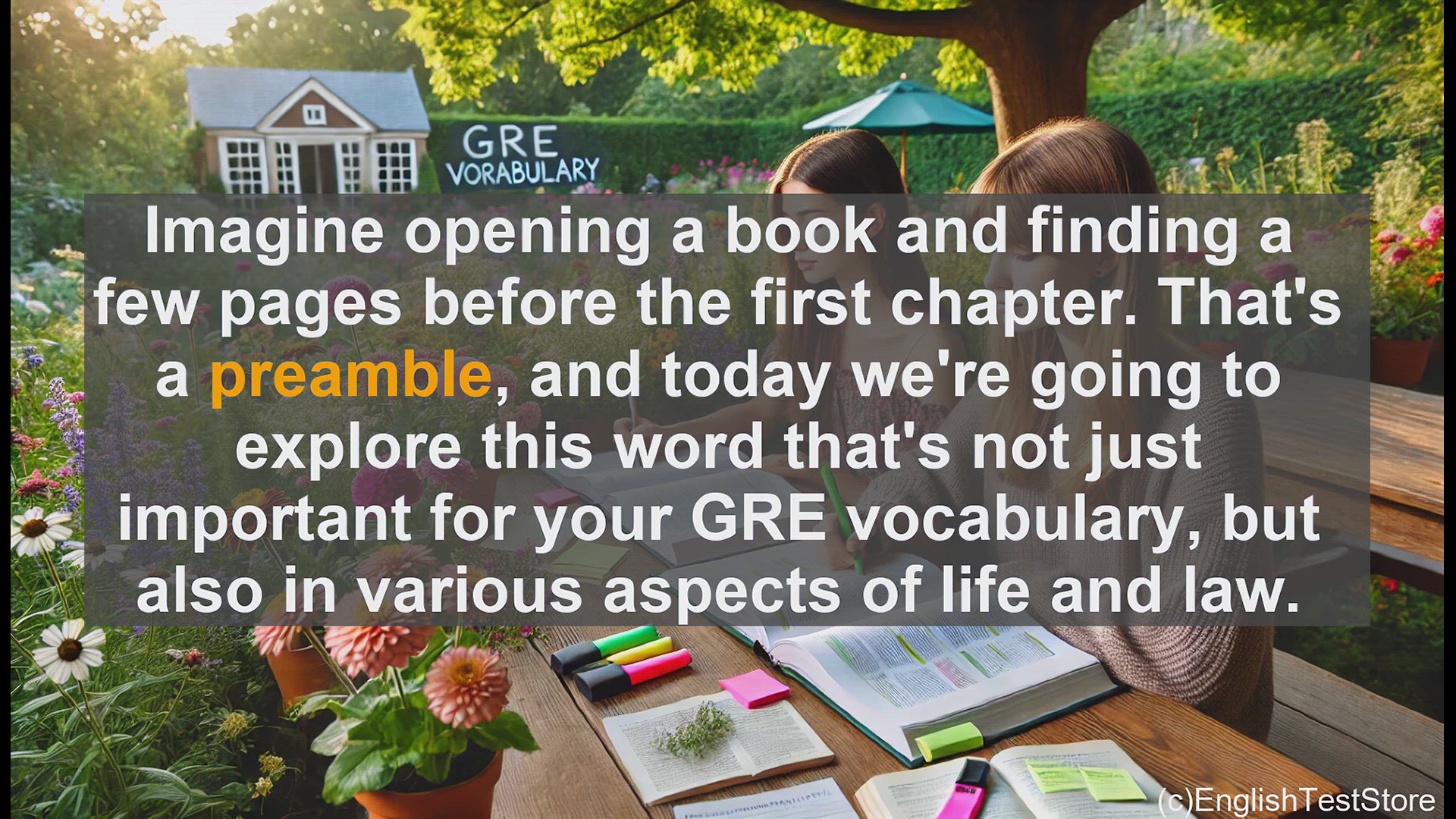 'Video thumbnail for GRE Vocabulary Lesson: Exploring the Meaning and Importance of Preambles'