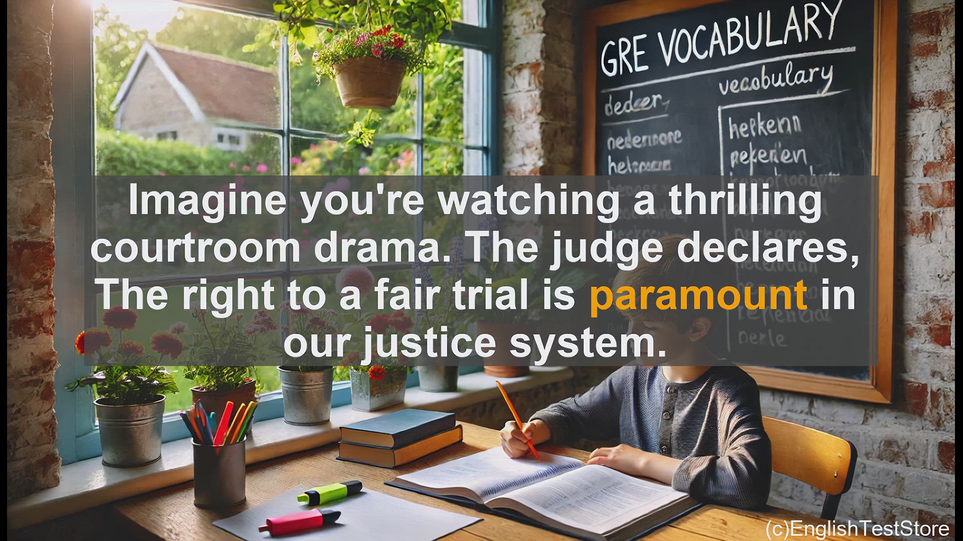 'Video thumbnail for GRE Vocabulary Lesson: The Paramount Importance of a Fair Trial'