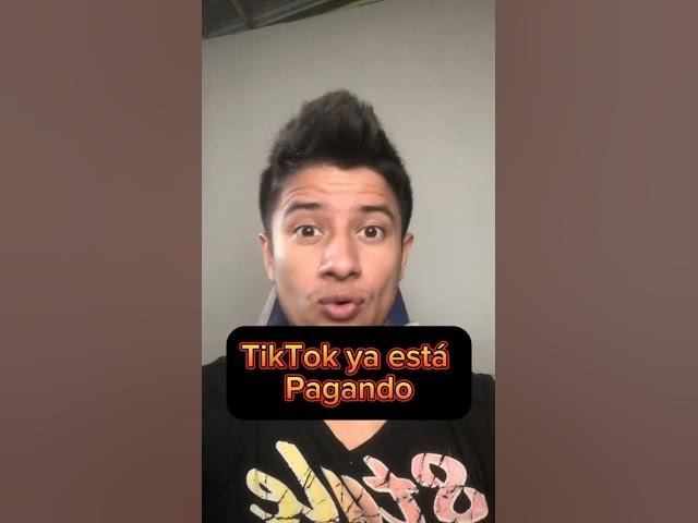 Video thumbnail for TikTok ya está pagando 🤑