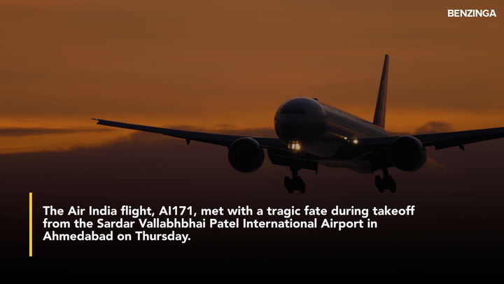 'Video thumbnail for Boeing Dreamliner Carrying Over 200 Passengers Crashes Shortly After Takeoff Near India's Ahmedabad- BA Stock Falls Over'
