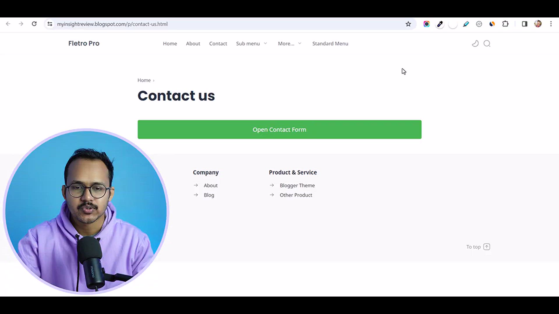 'Video thumbnail for How to Add Contact Form in Blogger ( +Popup Button )'